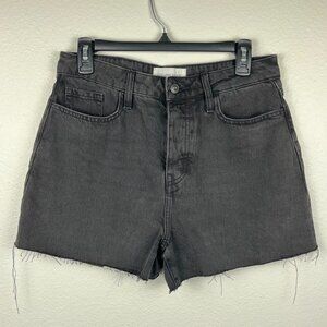 Outland Denim | NWOT Annie High Classic Aged Black Jean Shorts, size 28